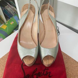 Christian Louboutin - Heels in Seafoam Green, Size 39